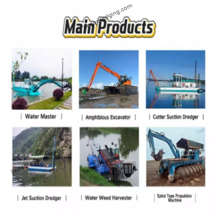KEDA New Jet Suction Dredger with Diesel Engine ForRSand Dredging and Mud Drag for Ship Boat Vessel