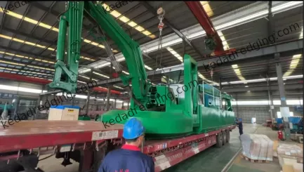 Qingzhou Keda Amphibious Dredger Departs for Kazakhstan